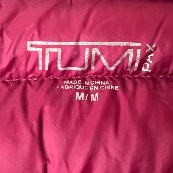 Tumi Pax Down Feather Charlotte Jacket Lightweight Puffer Winter Coat Pillow - M - Picture 5 of 13
